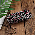 Miniatyrbillede 8 af 10: Brilleretui Solbriller Holder CASE BLOMMARBLOM sort black Flower-Flower