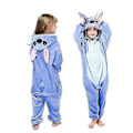 Miniatyrbillede 1 af 3: Børns Vinter Stitch Pyjamas Sovnetøj Enhjørning Onesies Drenge Piger Fleece Soveværelse Baby Kostume 140CM