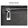 Miniatyrbild 3 av 5: Crossbody-väska i läder för kvinnor, liten axelväska med dragkedja green