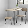 Miniatyrbilde 3 av 4: Hårnålben for møbler 60 cm, sett med 4, DIY-bordben i metall for spisebord, skrivebord
