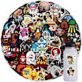 Pikkukuva 2 / 5: 100 kpl One Piece -tarroja, japanilainen klassinen merirosvoseikkailuteemainen animetarra DPiece