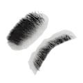 Miniatyrbillede 2 af 8: Falsk Skæg med Høj Simulation, Limrenser, Genanvendeligt Sort Kostume Mustache til Optræden 0.2