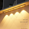 Miniatyrbilde 3 av 5: LED nattlys bevegelsessensor belysning lys sølv 40CM 3LEDS