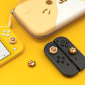 Miniatyrbild 5 av 5: 4 st katt tass formade tumgreppskåpor, mjukt silikonskydd för joystick kompatibel med Nintendo Switch/OLED/Switch Lite (mjölk te brun)