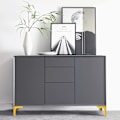 Miniatyrbild 2 av 5: Set med 4 Möbelben, Belastning upp till 800 kg, 10 cm Moderna Metallbordben i Triangelform, Hårfäste Möbelben för Skåp, Soffa, Guld