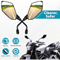 Miniatyrbild 6 av 7: Motorcykelspegel, par universal backspeglar, passande