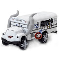 Miniatyrbilde 1 av 5: Disney Pixar Cars 3 Oversized Deluxe Diecast Collection Miss Fritter Modellbil White