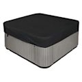 Miniatyrbilde 1 av 6: Meget holdbart og vanntett 210d firkantet jacuzzi-trekk - UV-beskyttelse - 218 x 218 x 30 cm (L x B x H) - Svart