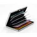 Miniatyrbillede 1 af 9: Kortholder med lommer - RFID-beskyttelse - metal - pung black