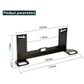 Miniatyrbilde 4 av 5: Universelt bilbarnesetefeste, erstatning for ISOFIX-feste, svart, 1