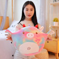 Miniatyrbillede 9 af 10: 35 cm Squishmallows Plysjlegetøj Overraskelsesdukke Kæledyr Blød Pude til Børn Enhjørning - På lager Purple Cat