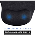 Miniatyrbild 4 av 4: Musmatta, 2-pack ergonomisk musmatta med bekvämt gelhandledsstöd, bas för att enkelt lindra skrivsmärta, hållbar och lätt att rengöra