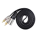 Pikkukuva 3 / 5: 3m 1 XLR naar 2 RCA mannelijke connector stereo audiokabel Y splitterkabel A