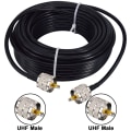 Miniatyrbilde 4 av 5: RG58 UHF-kabel 15m PL259 UHF-hane til UHF-kontakt adapter Amatørradioantennekabel Lavt tap CB-koaksialkabel for radio