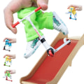 Miniatyrbilde 5 av 10: Finger Scooter Set Liten Finger Skateboard VIT White