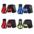 Miniatyrbillede 3 af 5: Polstrede cykelbukser Cykelundertøj 5D Åndbare bukser Shorts Mtb Kvinder Mænd Blå Sort-FA3- Blue  Black L