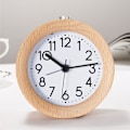Miniatyrbillede 1 af 5: Analogt vækkeur, lydløst, uden tikken, valgfrie vækkelyde med lydstyrkekontrol, natlampe og snooze, batteridrevet (grøn)-XF6-