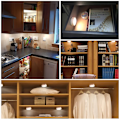 Miniatyrbillede 6 af 6: LED-spotlights 6 stk. med fjernbetjeninger