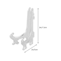 Miniatyrbillede 3 af 3: 25 stk Klar Staffeli Stativ Rund Tallerken Stativ Billeder Display Stativ Transparent Tallerkenholder