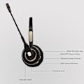 Miniatyrbillede 2 af 5: Bh520 støjreducerende kontorheadset bred kompatibilitet trådløs
