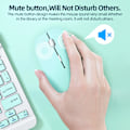 Miniatyrbillede 5 af 5: Bluetooth-mus til iPad Samsung MatePad Lenovo MiPad Android Windows Tablet Batteri Trådløs mus til bærbar bærbar computer Yellow