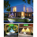 Miniatyrbild 3 av 5: 4-pack 30 LED utomhus solstrålkastare, IP67 vattentät solprojektor justerbar solpanel 180 掳 utomhus solbelysning