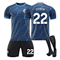Miniatyrbillede 1 af 2: Chelsea udebanesæt til børn 23/24 med strømper 22 ZIYECH 22 ZIYECH XS