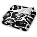 Miniatyrbilde 2 av 5: Krom og svart leopardgepard Dyrekastfilt Myk flanellfleece Varm teppe for sofa, seng, sofa, stol, kontor, reiser, camping-r 50x40in 125x100cm