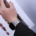 Pikkukuva 7 / 7: Ruostumattomasta teräksestä valmistettu rannekoru Apple Watch Band 45 mm Ultra 49 mm 41 mm 40 mm 44 mm watch Metalliranneke Iwatch Series 9 8 7 6 5 Black