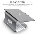 Miniatyrbilde 2 av 5: Bærbar stativ i aluminium for Apple MacBook Air Pro 11-16\" bærbar PC (grå)