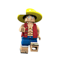 Pikkukuva 3 / 5: 15-osainen One Piece -hahmojen rakennussetti leluja lasten pedagogisiin kokoonpanopeleihin (FMY) 15 tyyliä B A set of 15 styles B about 5 cm