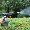 Miniatyrbild 6 av 6: Sladdlös högtryckstvätt, 30 bars tryckvattensprutpistol, 48V litium batteri som håller i 60 minuter med full laddning, bärbar högtryckstvätt 12VH