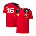 Miniatyrbilde 1 av 2: Scuderia Ferrari F1 Team LECLERC #16 Herr T-skjorte Crew Neck Pullover Klær S