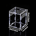 Miniatyrbillede 2 af 5: Krybdyr Fodring Boks Opdræt Boks, Bærbar Akryl Transparent