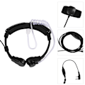Pikkukuva 6 / 6: Svalgmikrofon Headset Akustisk Rörsnäcka PTT för Baofeng UV5R 2-vägs Radio Walkie Talkie 0.1