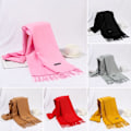 Miniatyrbilde 8 av 10: Cashmere Scarf Ullsjal KHAKI khaki