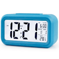 Miniatyrbild 1 av 4: Stor LCD-skärm Mute Smart Light Elektronisk väckarklocka Blue