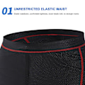 Miniatyrbillede 5 af 5: Polstrede cykelshorts Cykelundertøj 5d Åndbare bukser Shorts Mtb Dame Herre Blå Sort-FA3- Blue  Black XL