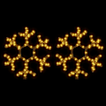 Miniatyrbillede 1 af 7: vidaXL Snefnug Lysstreng med LED 2 stk Varmt Hvid 38x37 cm 1800