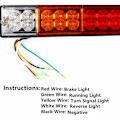 Miniatyrbilde 2 av 5: 2 stk 12V LED-baklys, Universal LED-baklys 20LED-baklys Brems Blinklys Baklykt for tilhenger Traktor campingvogn