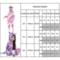 Miniatyrbild 2 av 3: Flickor Barn Unicorn 1onesie Kostym Pyjamas Fleece Jumpsuit Mjuk nattkläder Pyjamas Pjs 4-7 år C