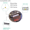 Miniatyrbilde 5 av 5: iRobot Robot Sweeper Tilbehør Sett Kompatibel med 800 9 DXGHC