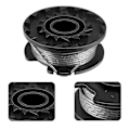 Miniatyrbillede 3 af 5: 6-pak F016800569 Trimmerspole og snor til Bosch EasyGrassCut 23, 26, 18, 18-230, 18-260, 18-26 Udskiftning