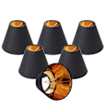 Miniatyrbild 3 av 5: 6x liten lampskärm Kandelaber Skärm Liten lampskärm Klämmor för C