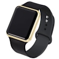 Miniatyrbilde 1 av 7: 2021 Nye Sport Casual Herr Dam Led Watch Rosa Nydelig Digital Barn Sport Armbåndsur Klokka bayan kol saati Black Gold