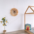 Miniatyrbild 3 av 3: Vävda trådtecknade L-ion Tiger Macrame Tassel Huvud Vägg Hängande Dekor 19,6 tum Style 5