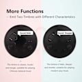 Miniatyrbilde 2 av 5: Ståltungetromme 6 tommer 8 toner C-tone Håndvevd Percussioninstrument for Meditasjon Musikkutdanning Svart Black