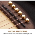 Miniatyrbilde 4 av 5: 6 stk gitarpinne i messing til akustisk gitar