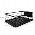 Pikkukuva 3 / 7: Diskiteline Musta Metallia - 44 x 31 x 14,5 cm black 1395