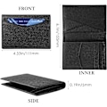 Miniatyrbild 3 av 5: Kreditkortshållare, RFID-blockering, äkta läder för män
